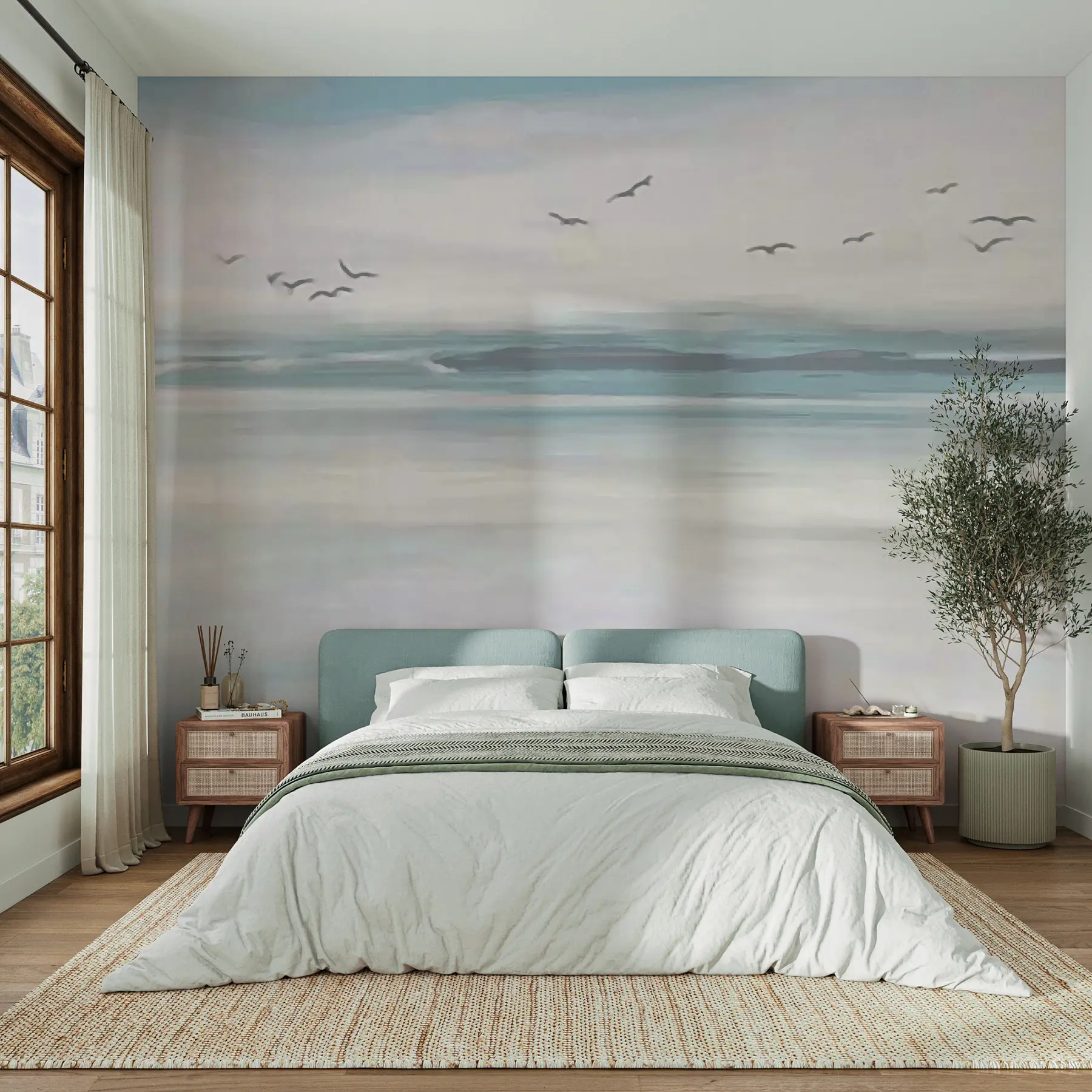  Peintures Mouettes au-dessus de la mer u05695