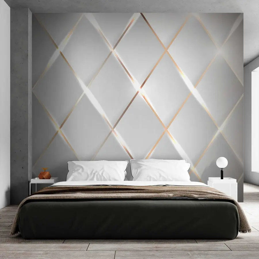 Papier peint photo Grille sur fond blanc u06014