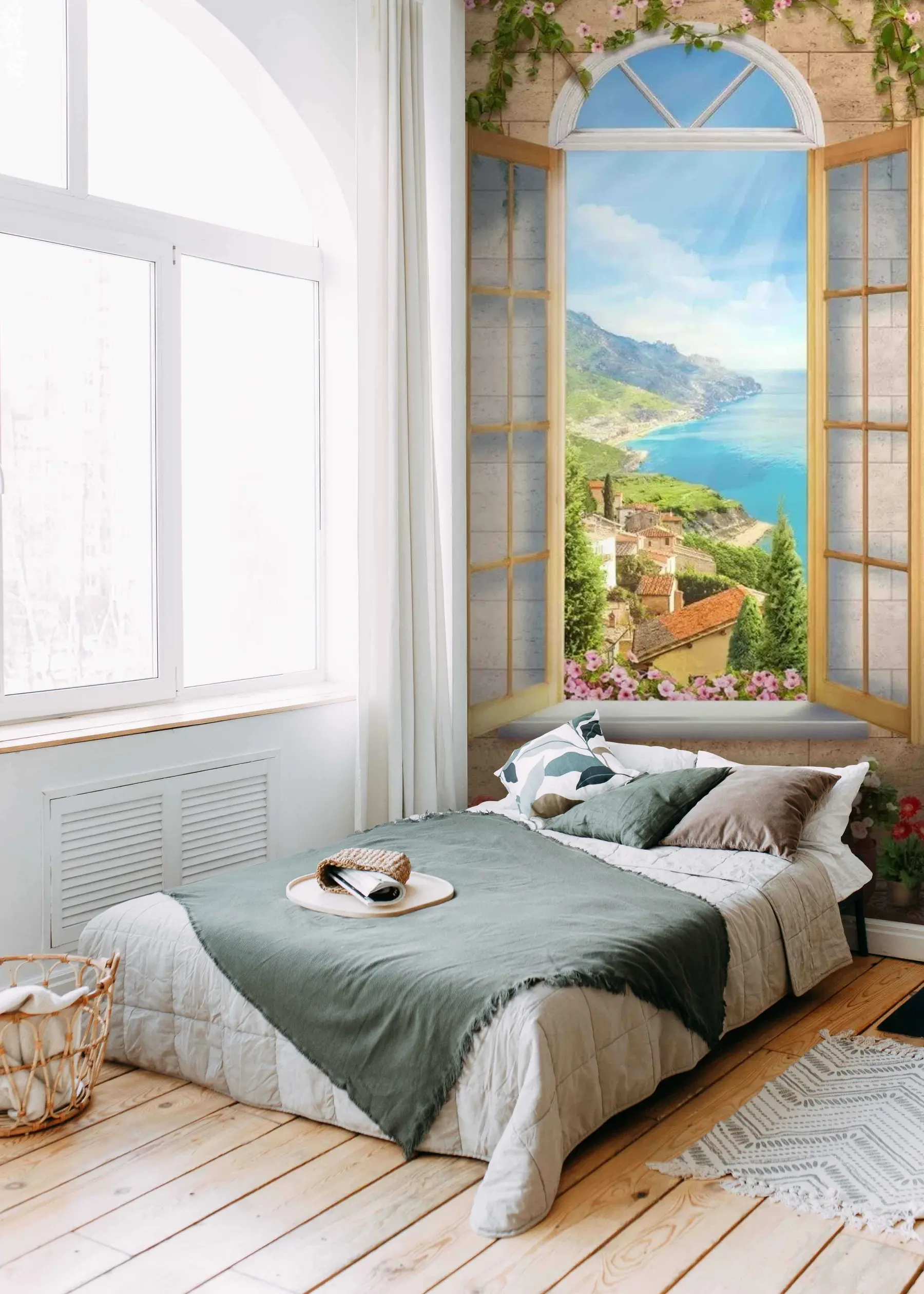 Fotobehang Uitzicht vanuit het raam u07042