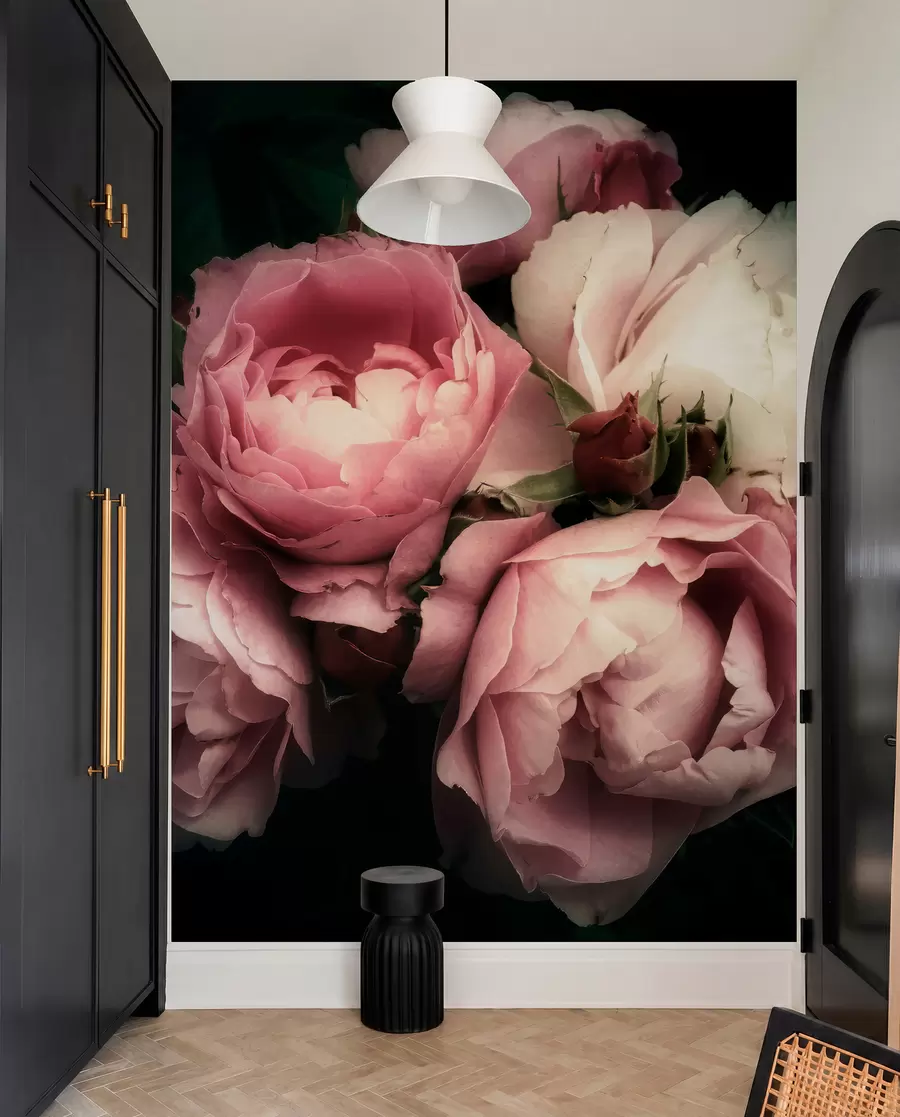 Papier peint photo Pivoines roses fines u08062