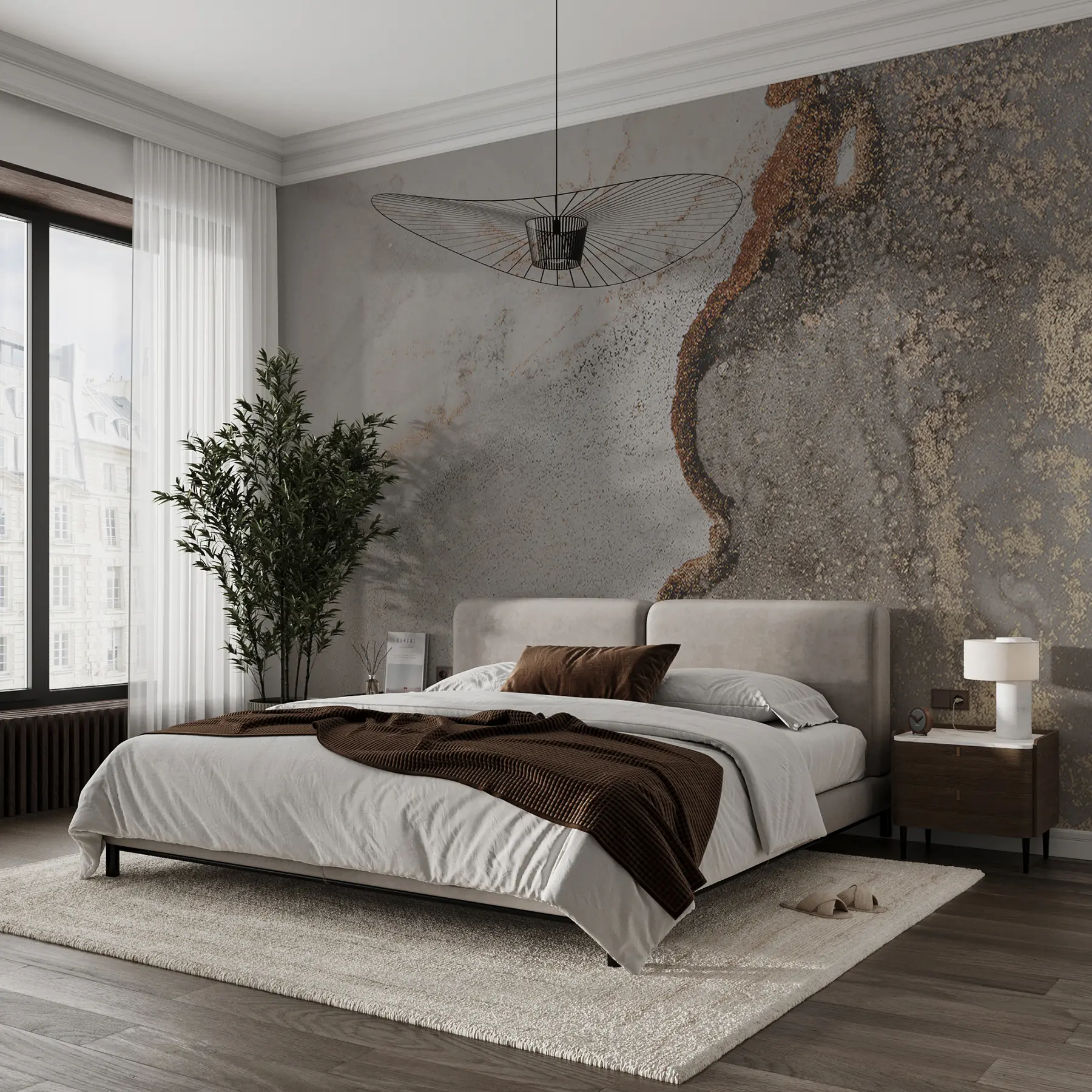 Fotobehang Grijze vloeistof u08653