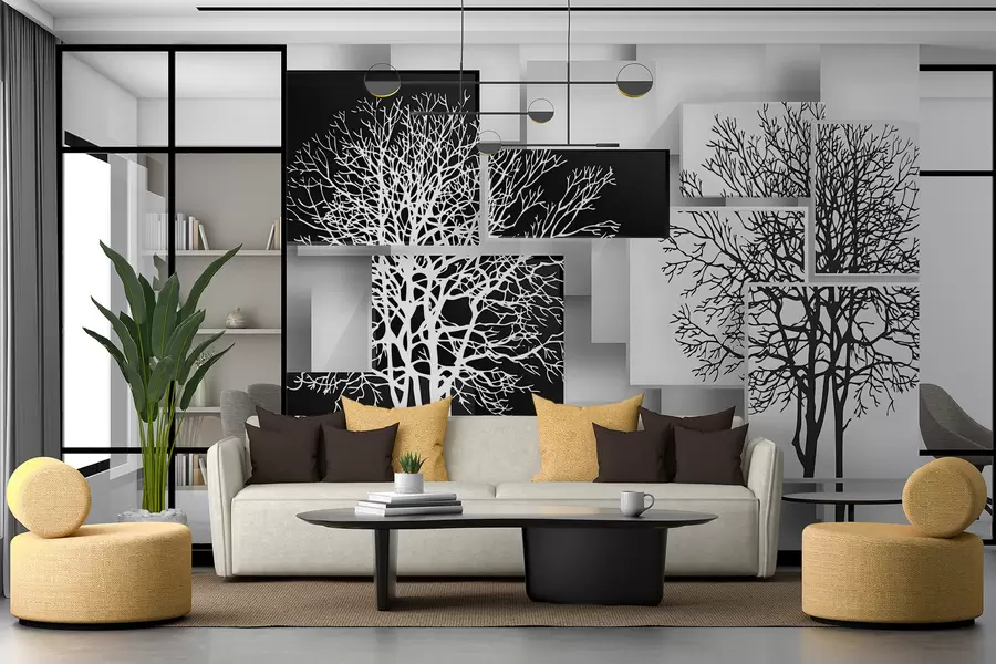 Fotobehang Yin Yan boom u09369