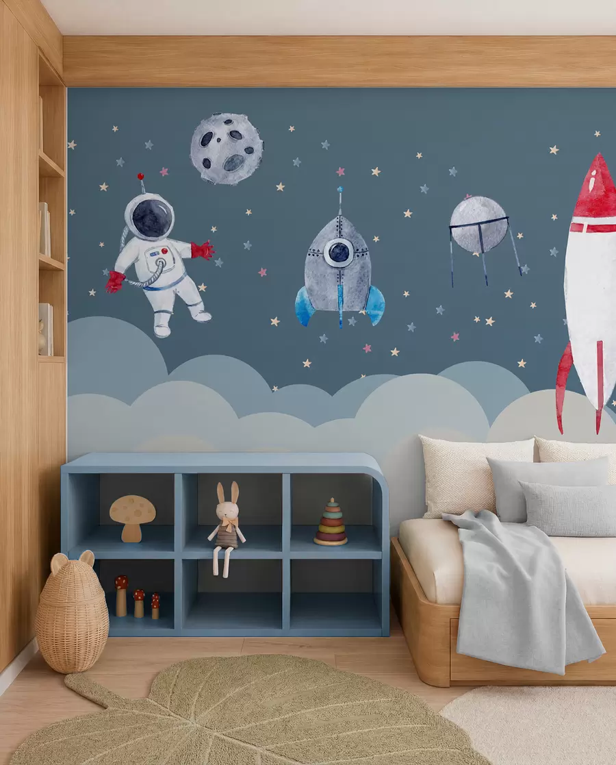 Papier peint photo La petite équipe spatiale u09813