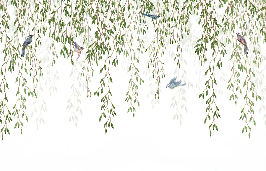 Papier peint photo Les branches du saule u28344