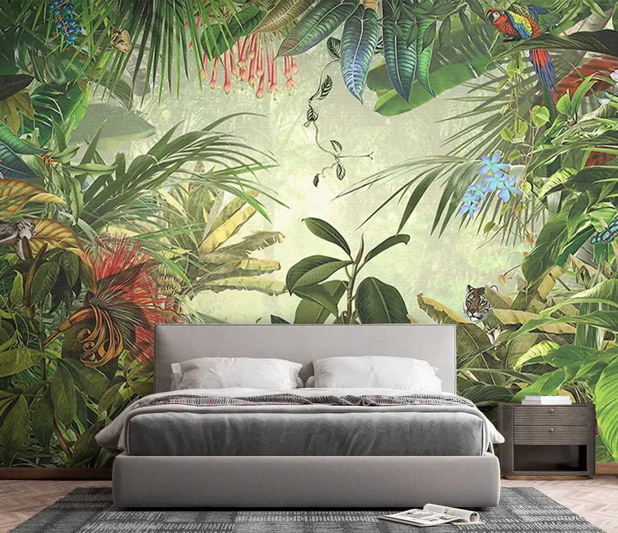 Papier peint photo Feuilles tropicales u29981