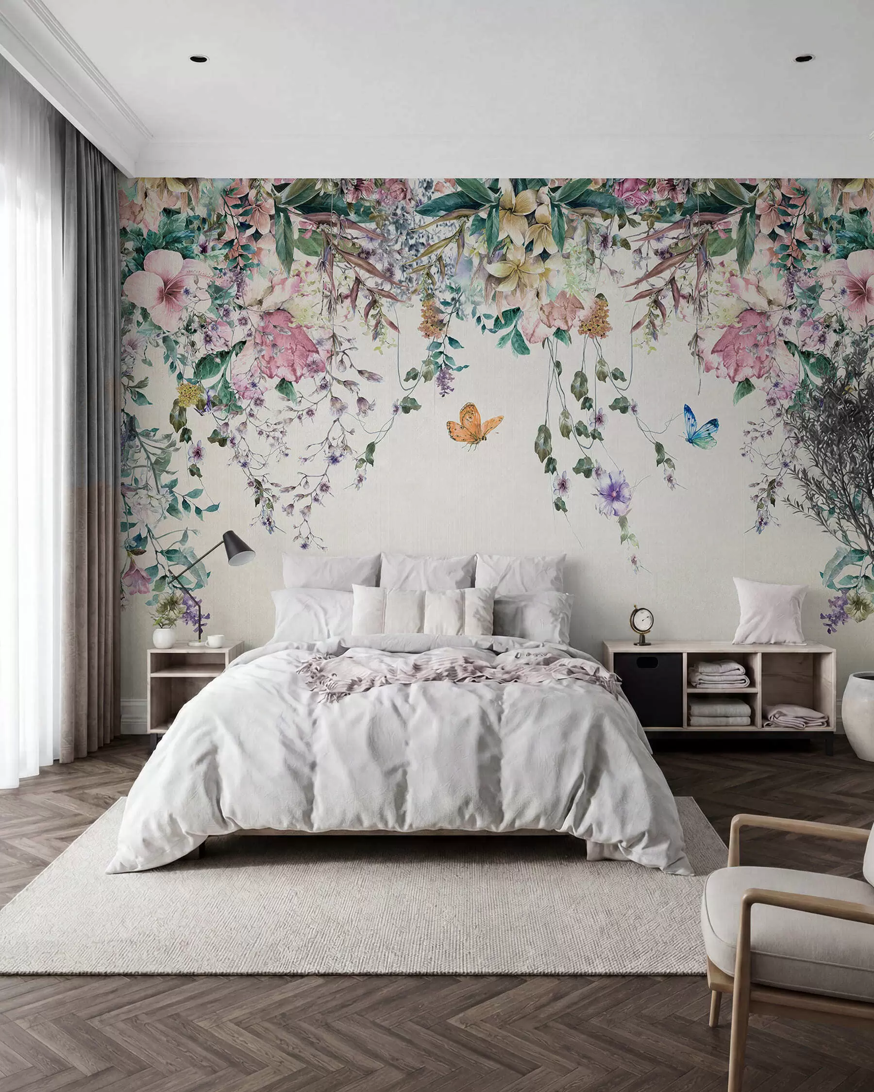 Papier peint photo Guirlande de papillons u30601