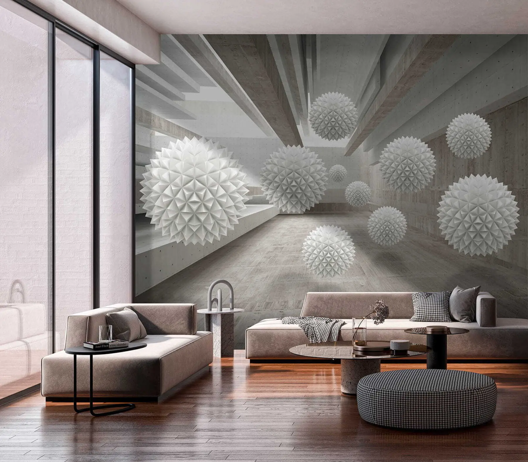 Fotobehang Bollen zweven in de lucht u34969