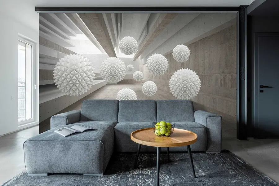 Fotobehang Bollen zweven in de lucht u34969