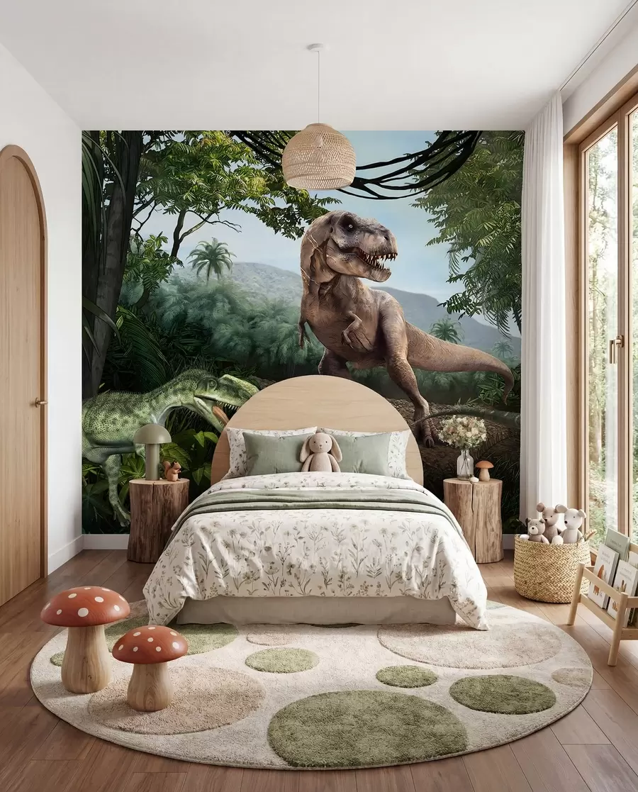 Papier peint photo Dinosaures dans la jungle u36756