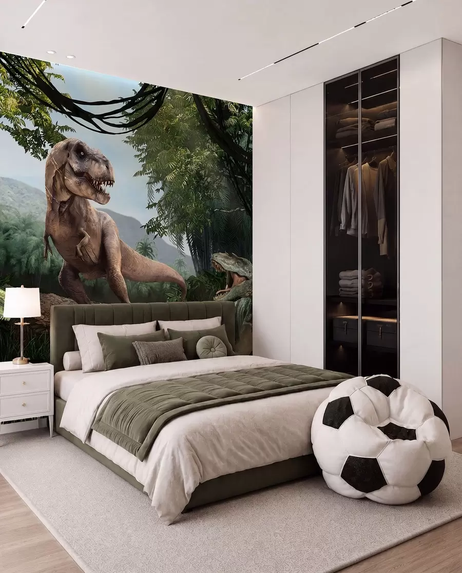 Papier peint photo Dinosaures dans la jungle u36756