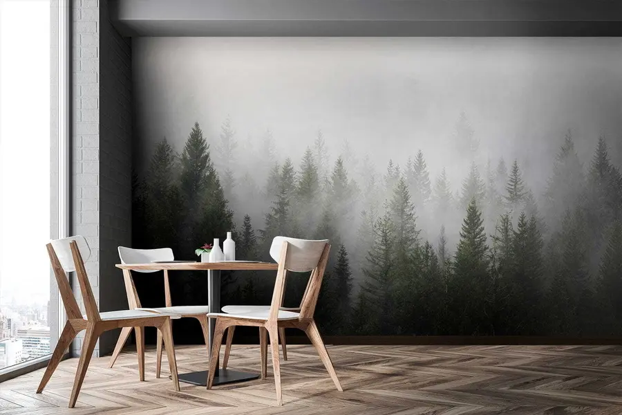 Papier peint photo Forêt dans la brume u37073
