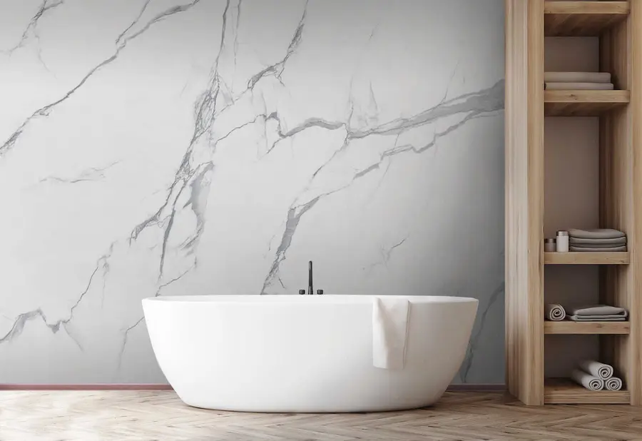 Fotobehang Wit marmer u42049