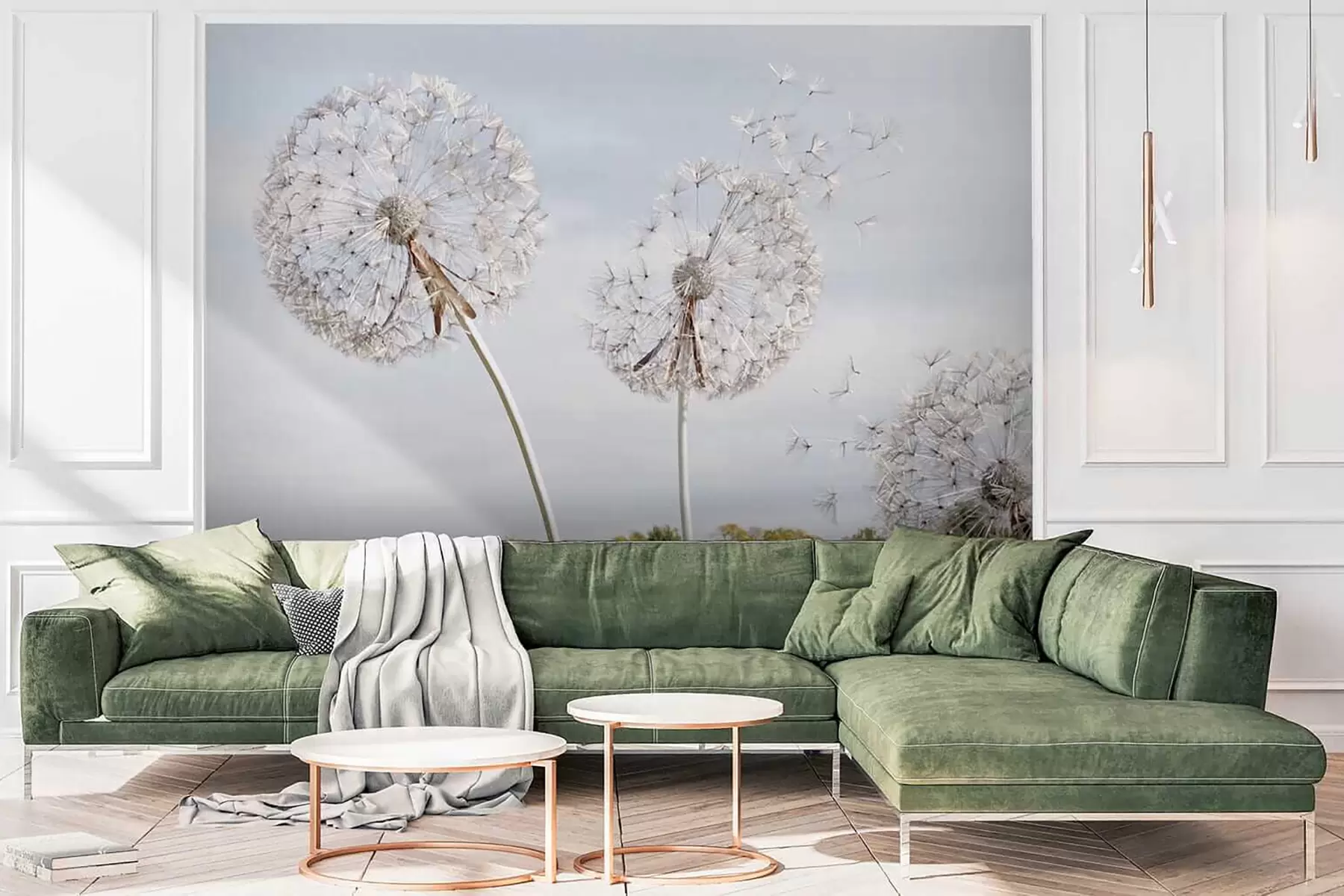 Papier peint photo Grote paardebloemen u44628