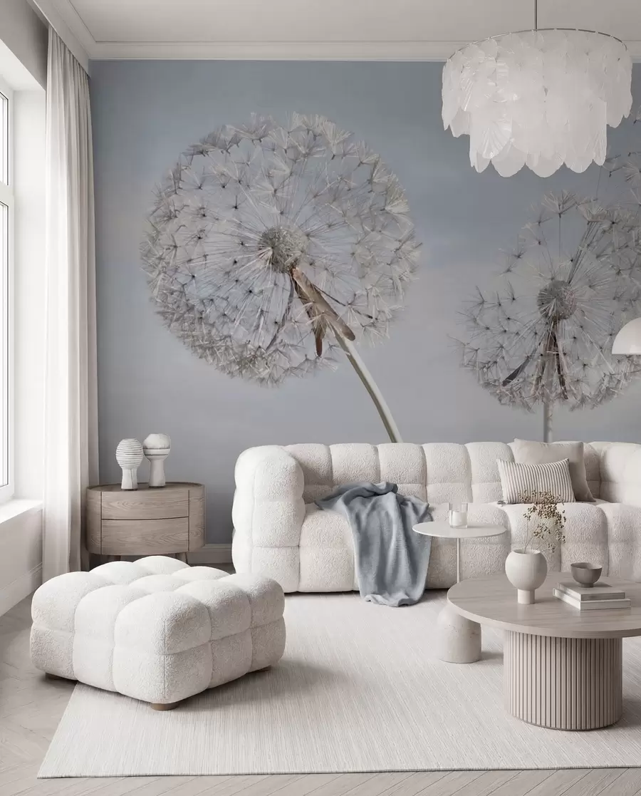 Fotobehang Grote paardebloemen u44628