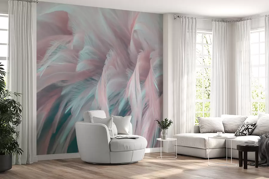 Fotobehang Tedere veren u45689