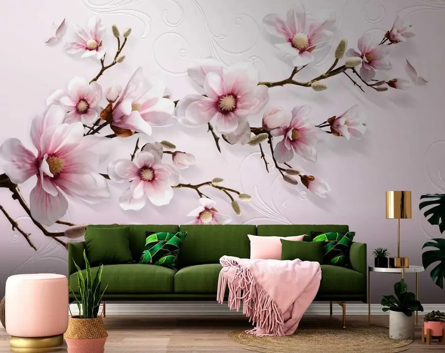 Fotobehang Bloeiende boom u47486