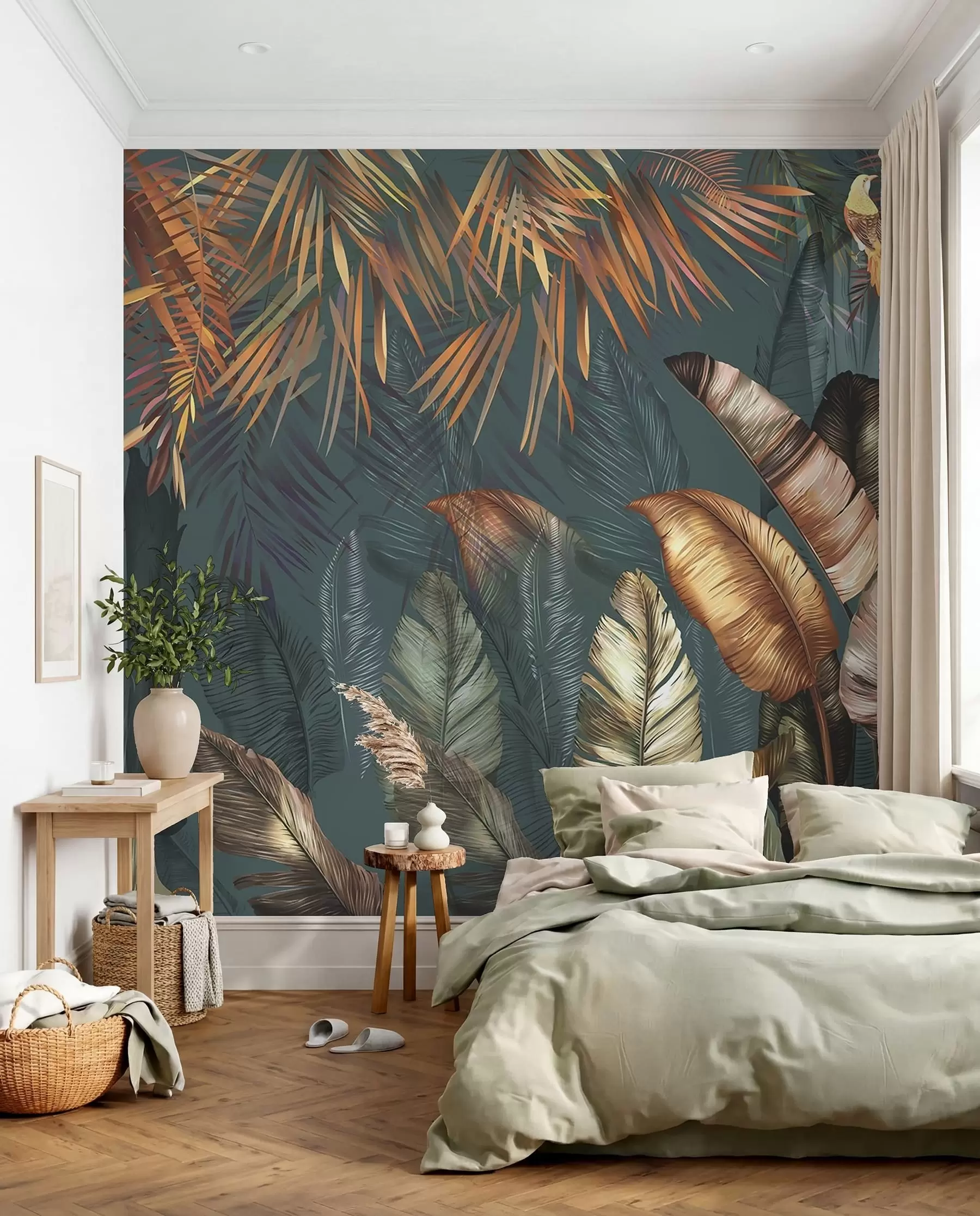Fotobehang Gouden tropen u50468