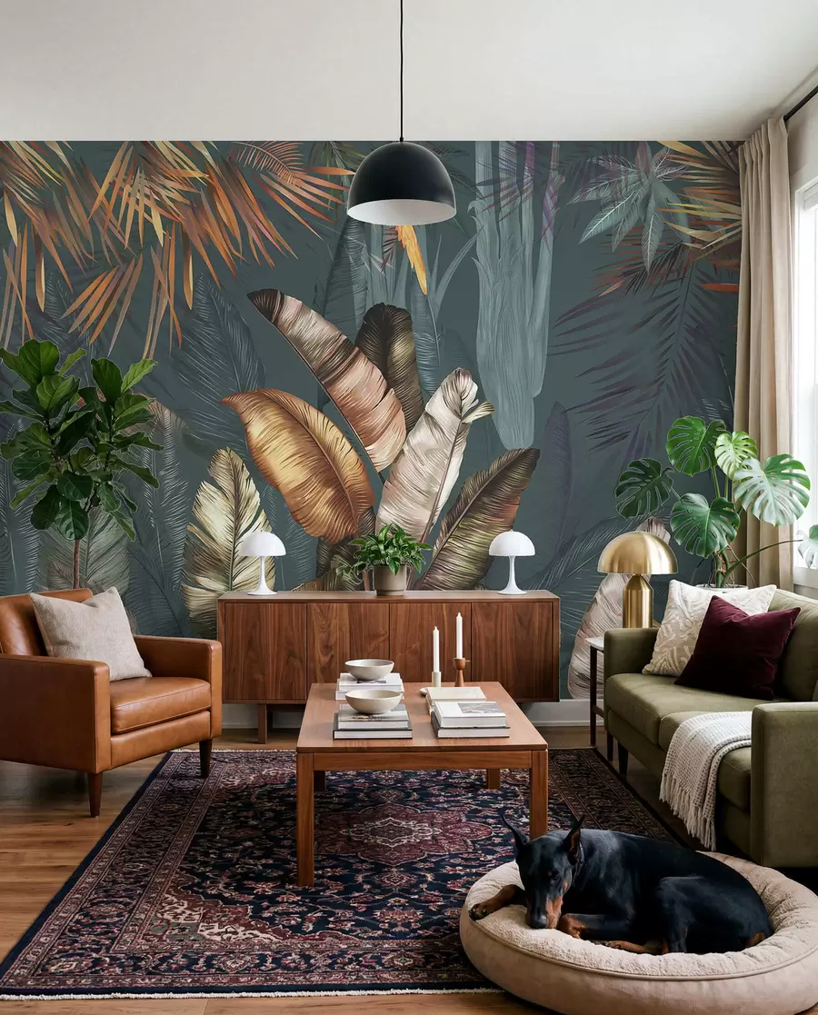 Papier peint photo Jungle tropicale lumineuse u50468