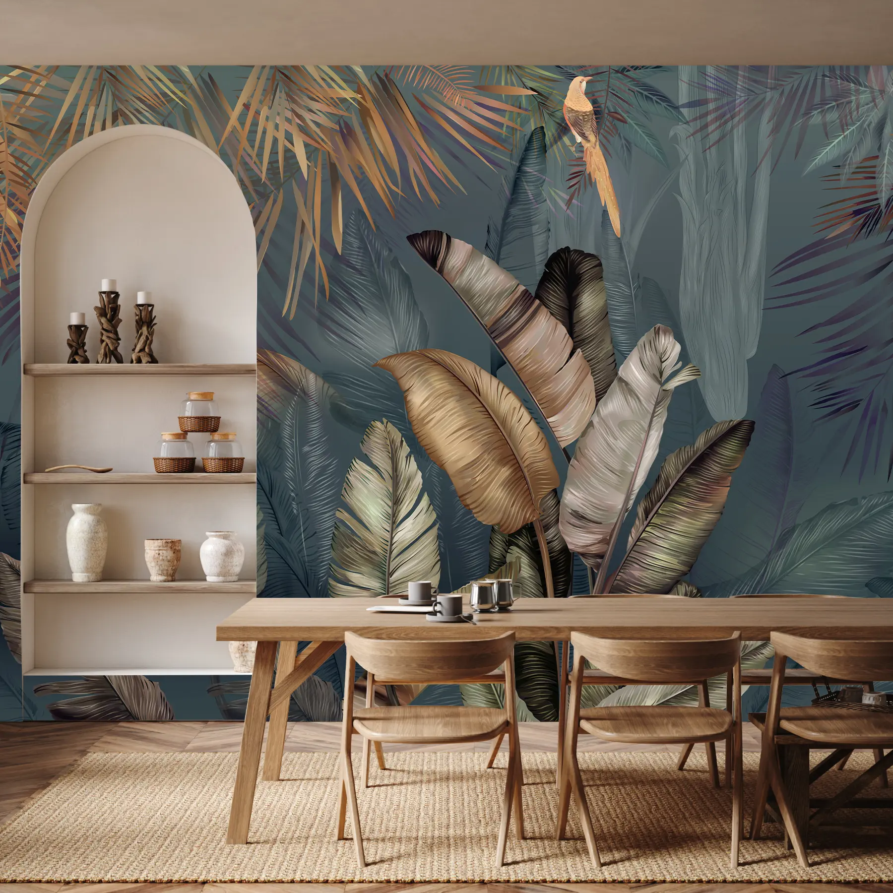 Fotobehang Heldere tropische jungle u50468