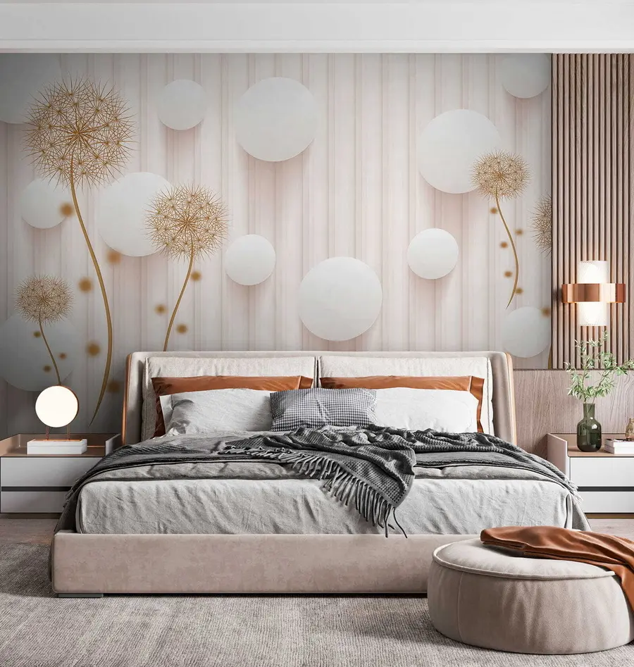 Fotobehang Ballen en paardebloemen u52503