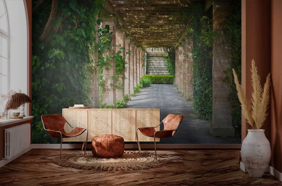 Fotobehang Italiaanse binnenplaats u53299