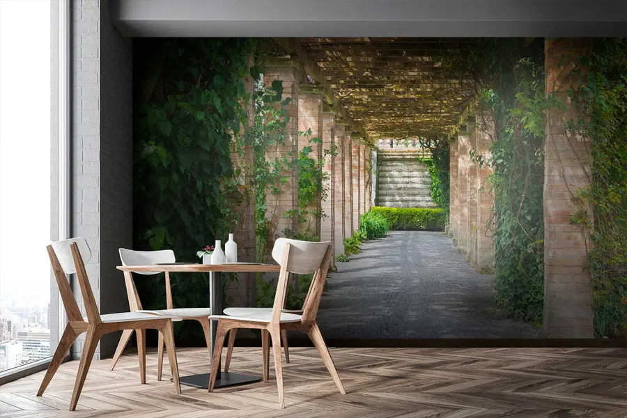 Fotobehang Italiaanse binnenplaats u53299