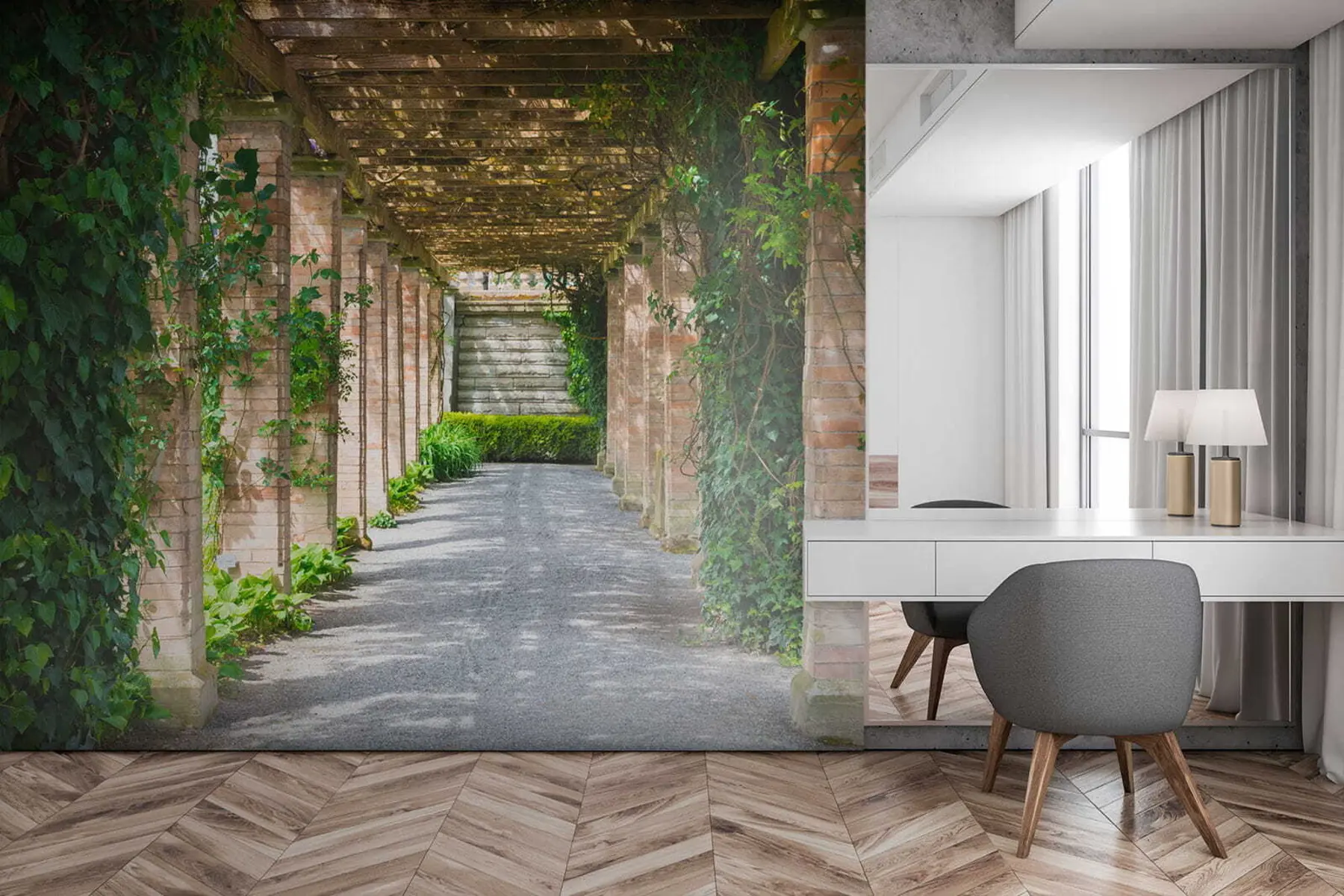 Papier peint photo Cour italienne u53299