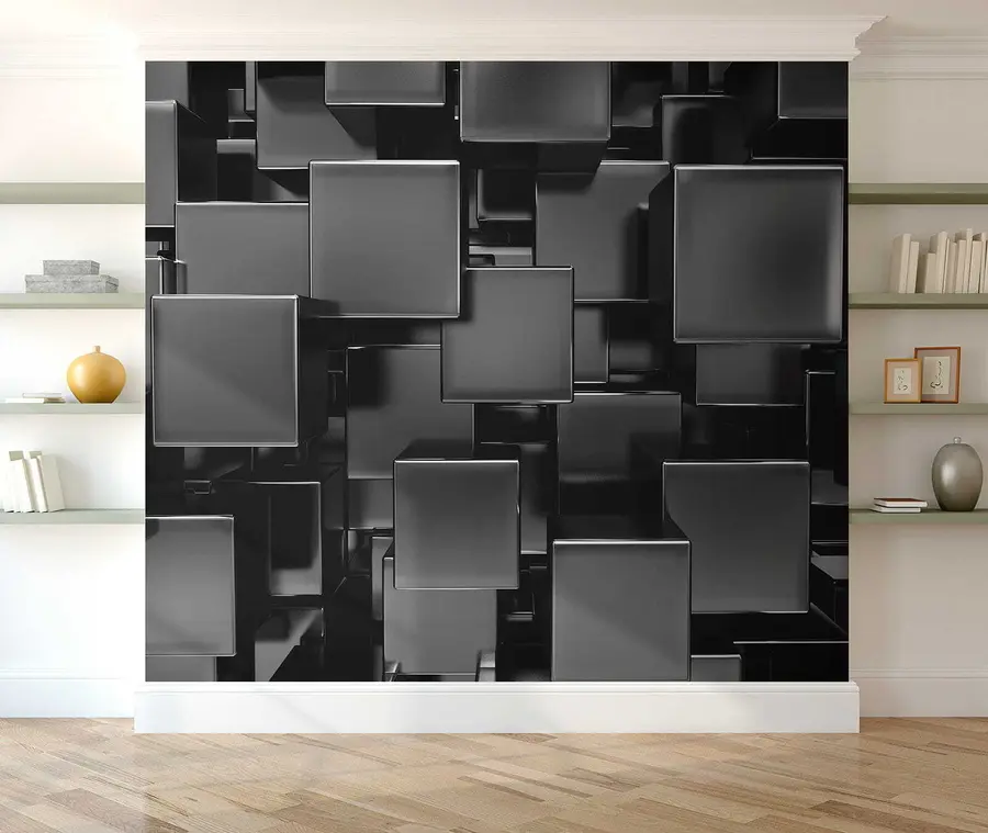 Papier peint photo Cubes en titane anodisé u53412