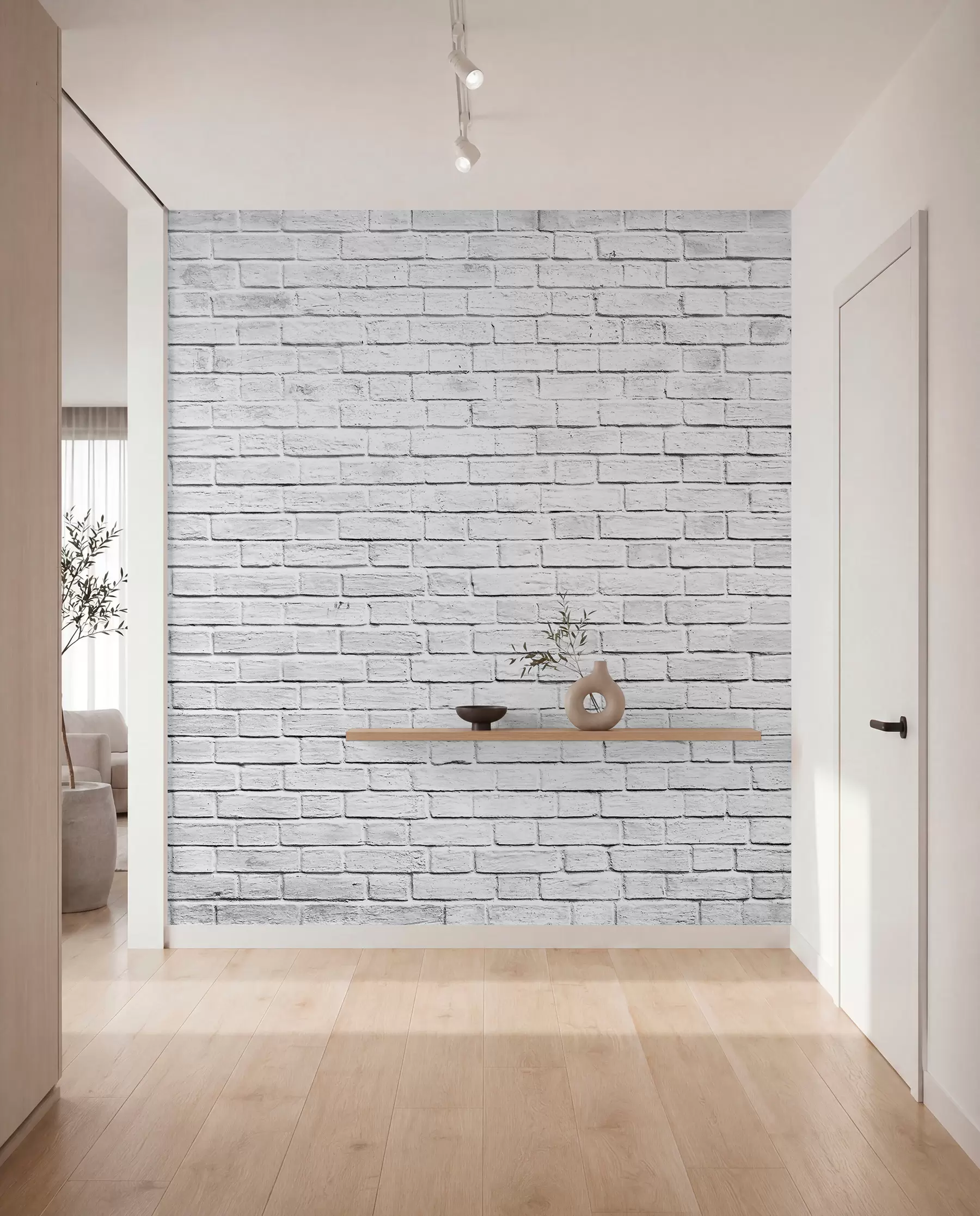 Papier peint photo Brique blanche u54004