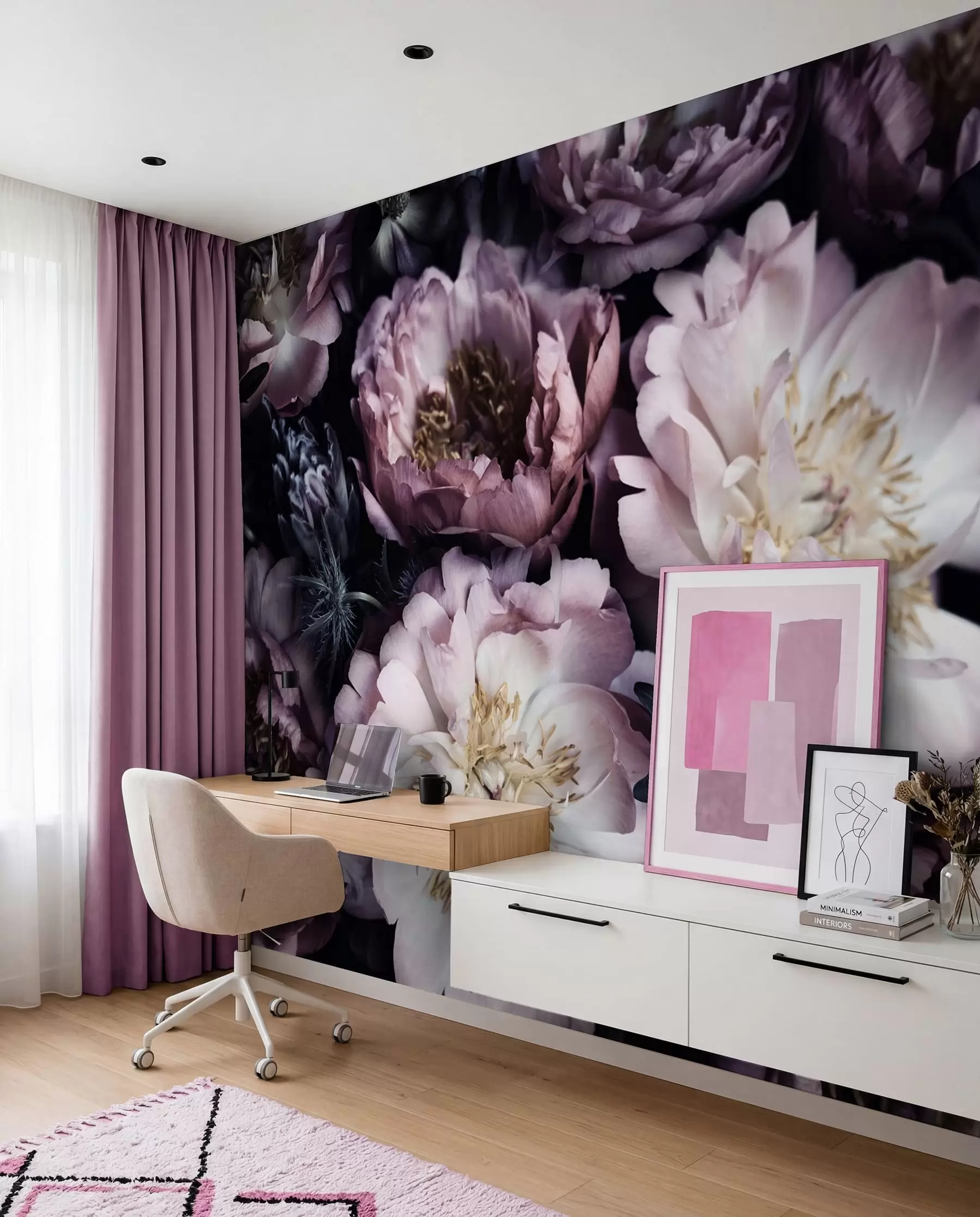 Fotobehang Pioenrozen u55074