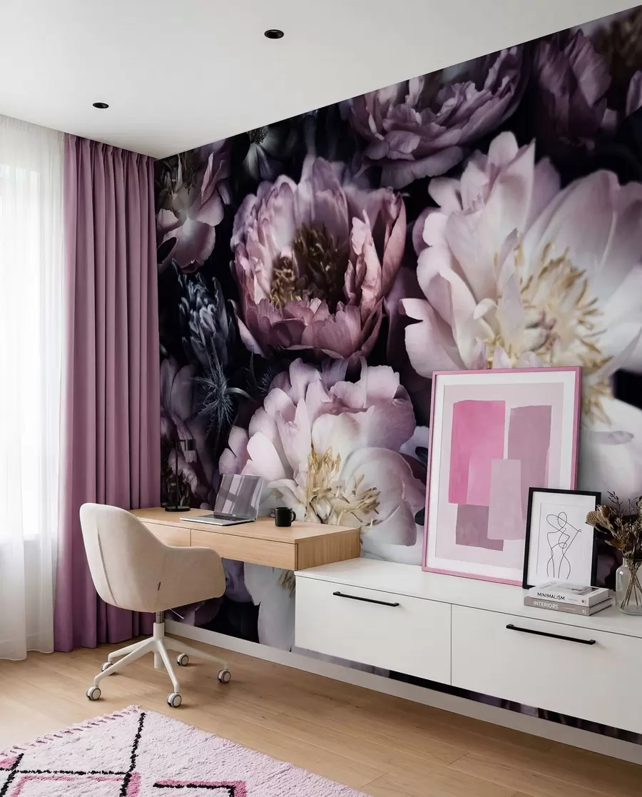 Fotobehang Pioenrozen u55074