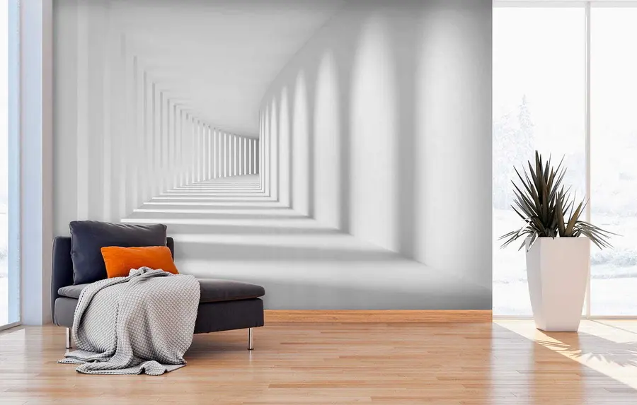 Fotobehang Schaduwen in de tunnel u55301