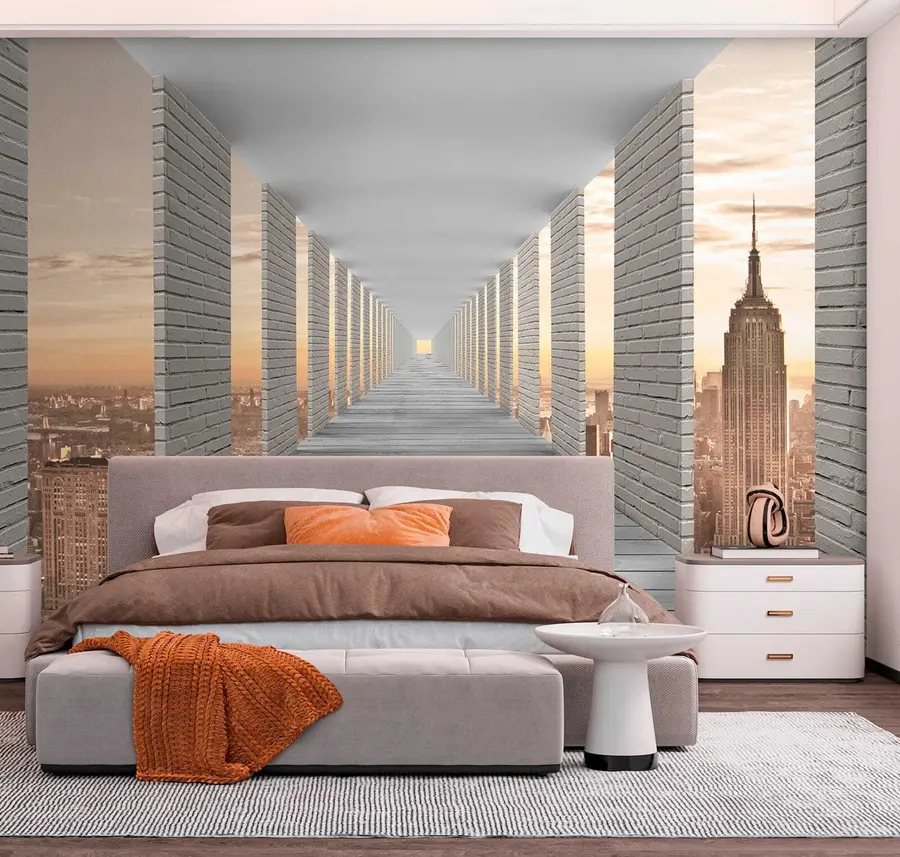 Papier peint photo Tunnel surplombant New York u59788