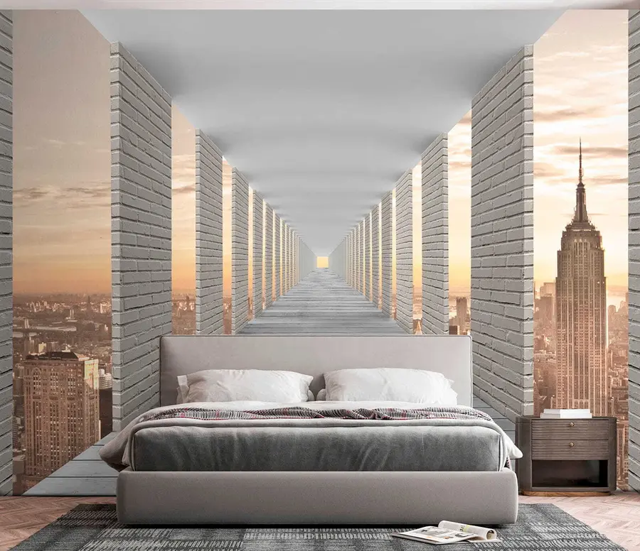 Papier peint photo Tunnel surplombant New York u59788