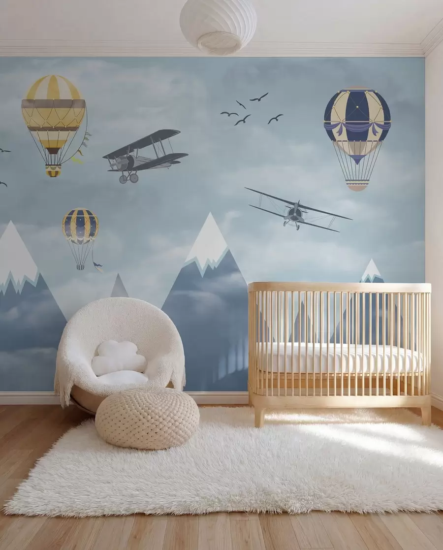 Fotobehang Kleine bergpiloten u60492