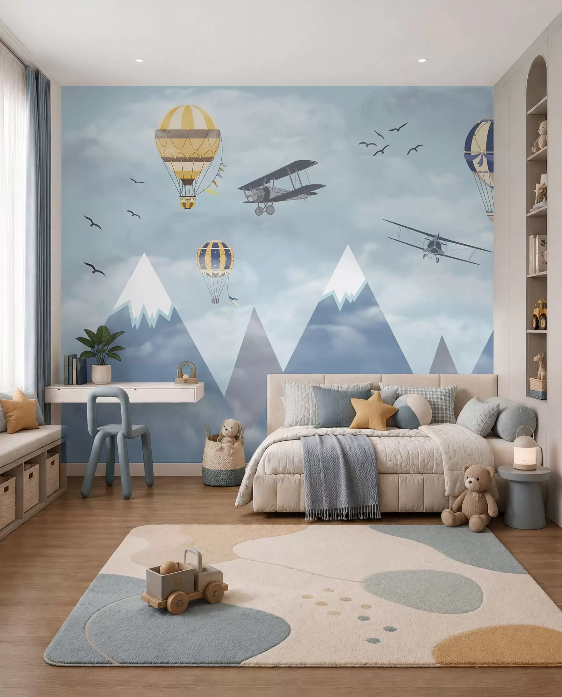 Fotobehang Kleine bergpiloten u60492