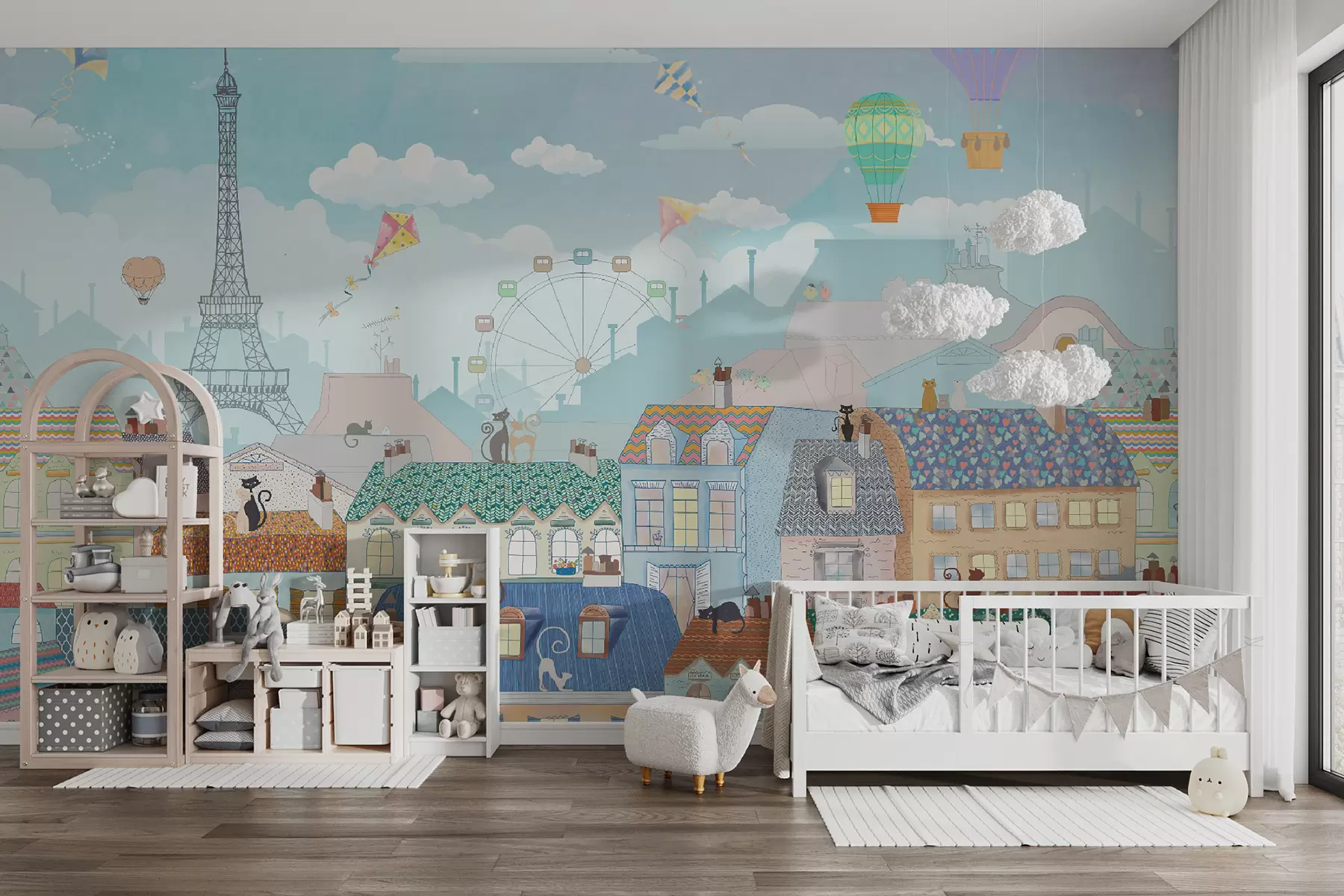 Papier peint photo Festival dans la ville des chats u62119