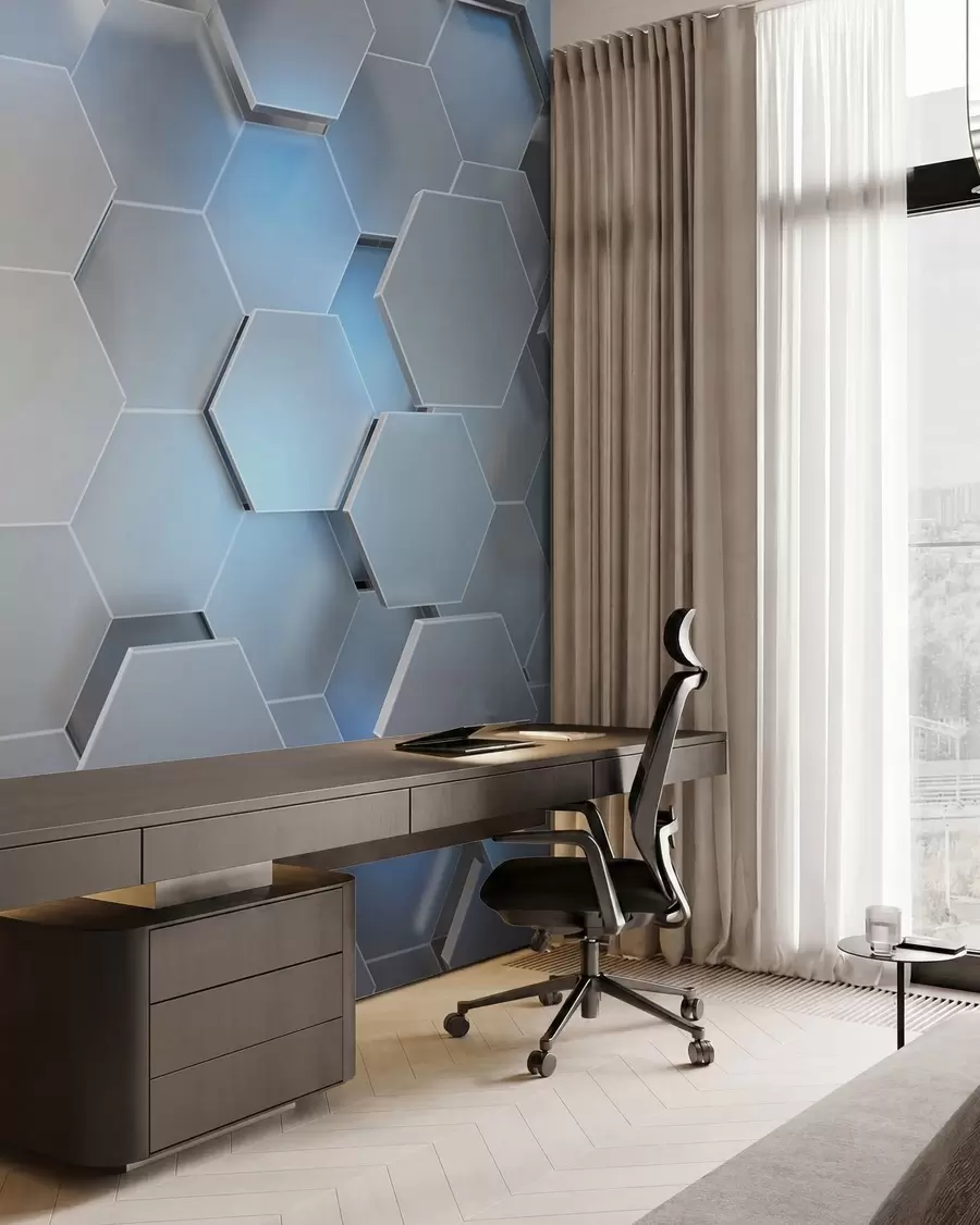 Fotobehang Azuur, blauw en rechthoek u59733