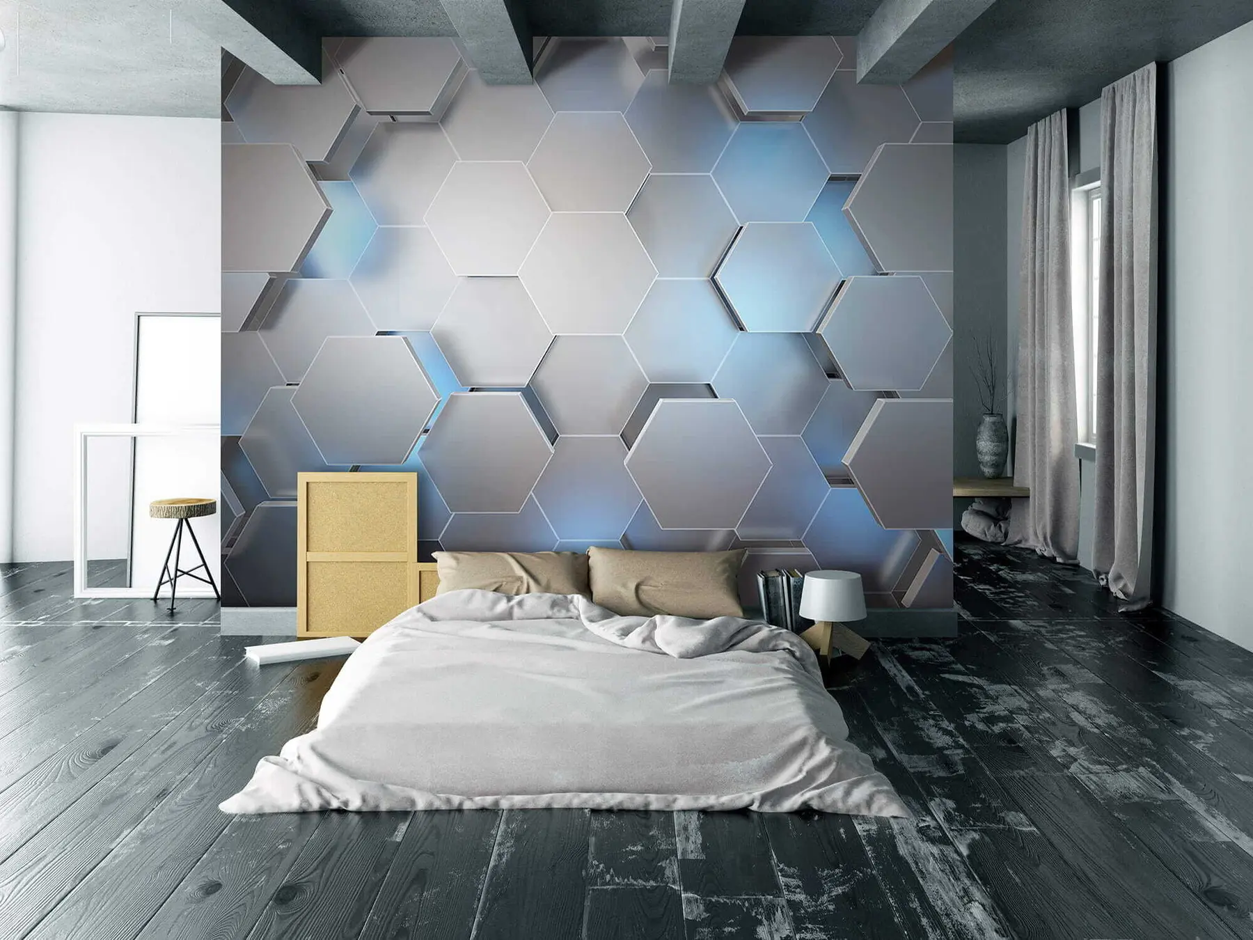 Fotobehang Azuur, blauw en rechthoek u59733