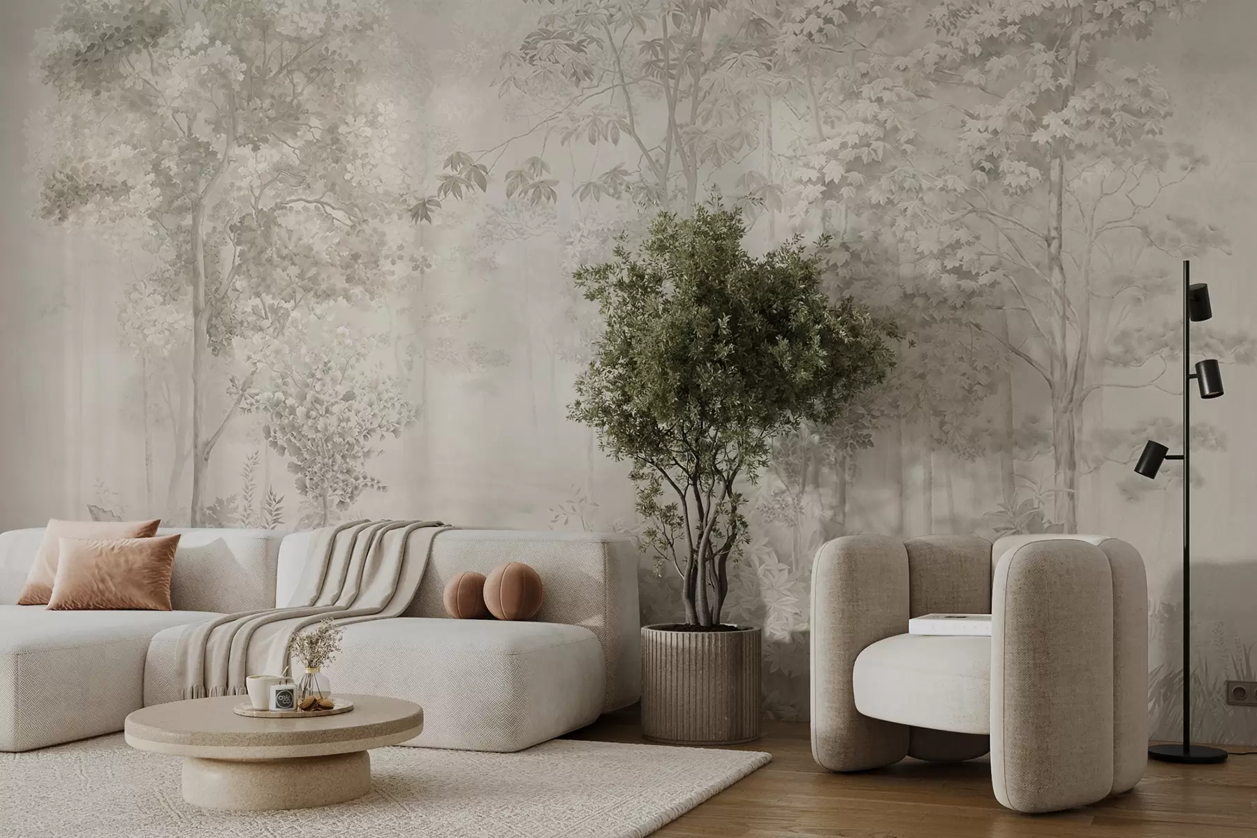 Fotobehang Charmant bos u78448