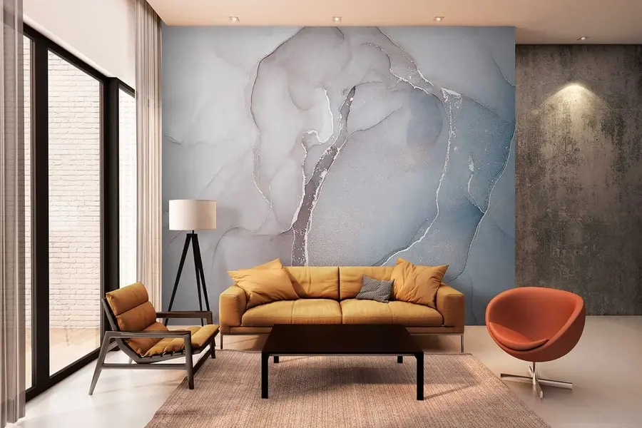 Fotobehang Blauwe vloeistof u78458