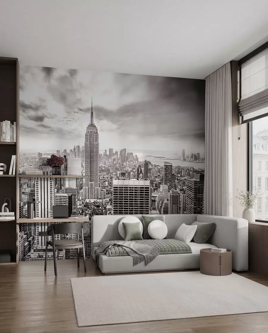 Papier peint photo Manhattan en monochrome u58762