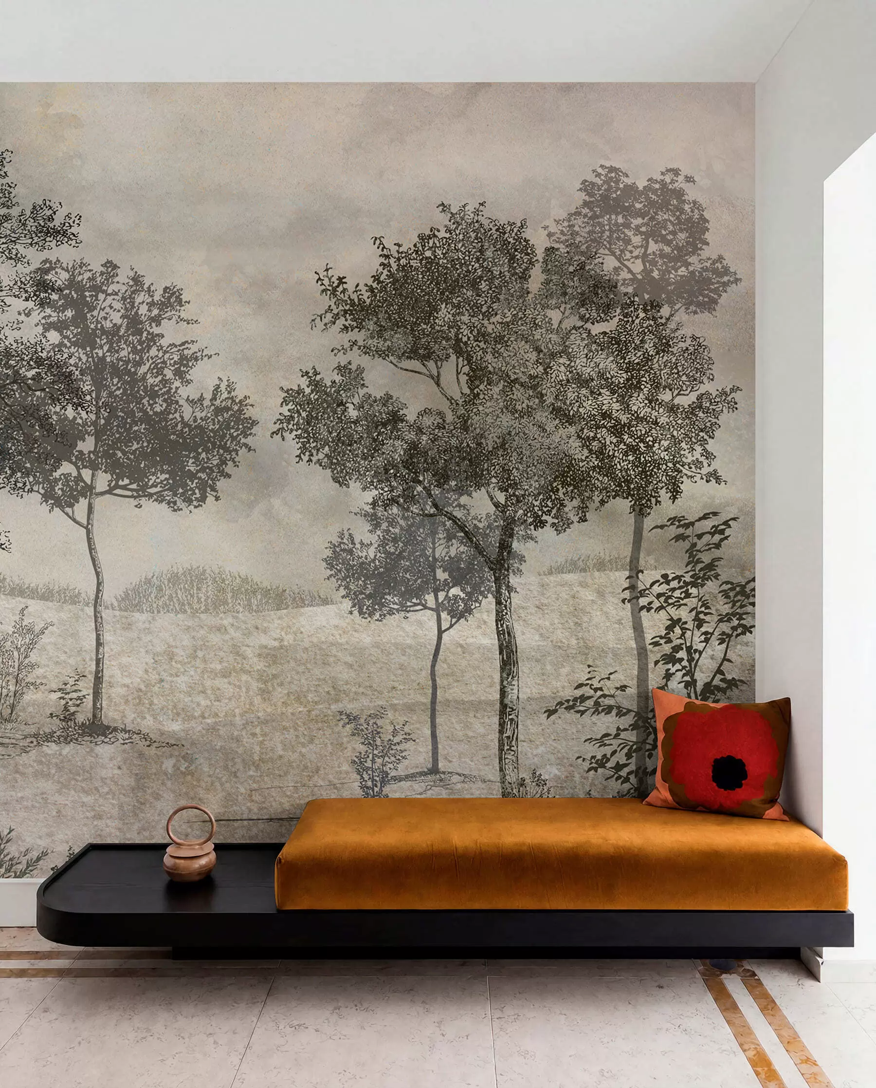Fotobehang Vintage bomen u80030