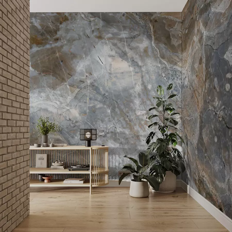 Fotobehang Grijs-beige marmer u71438