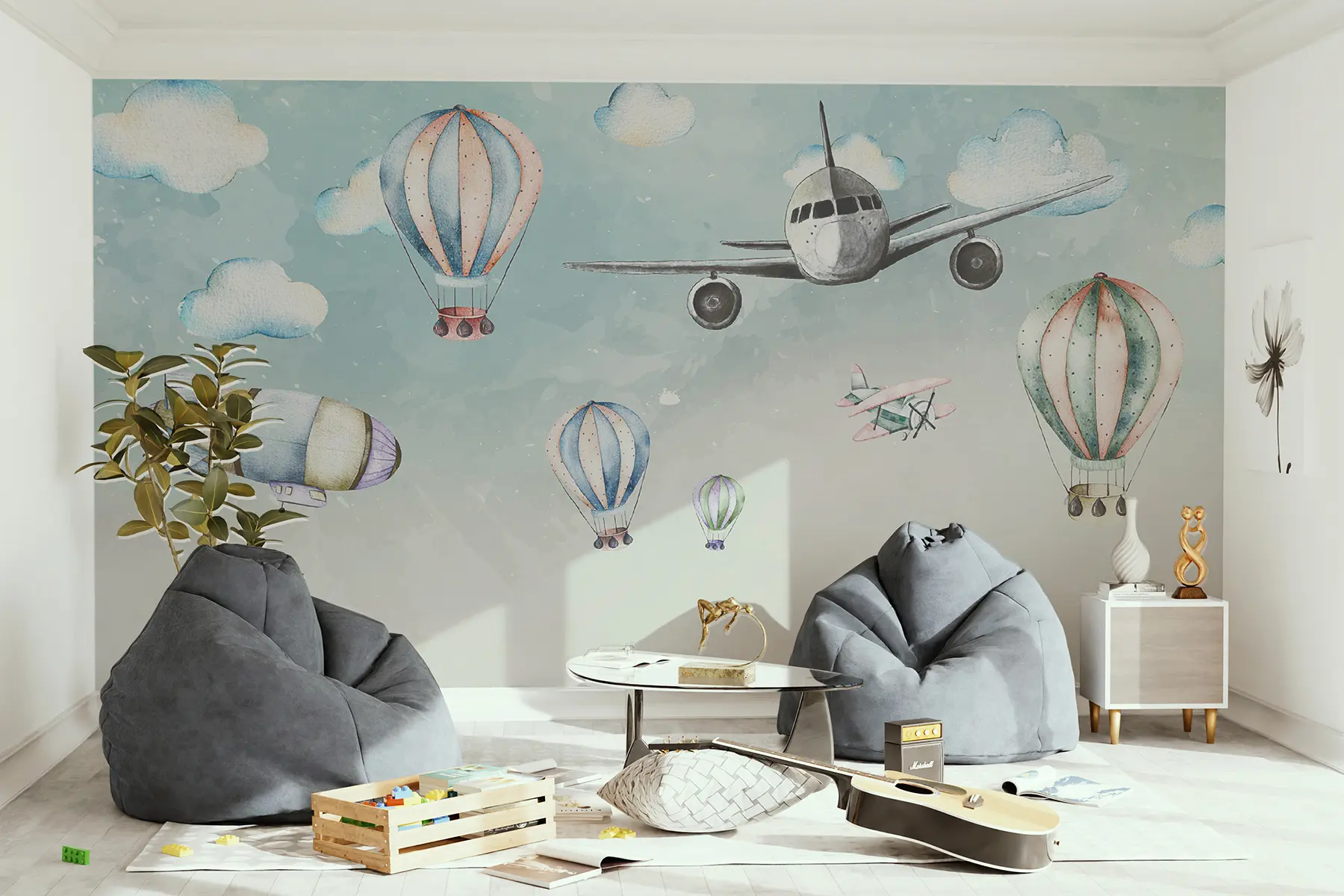 Papier peint photo Aéronautique, aquarelle u27026