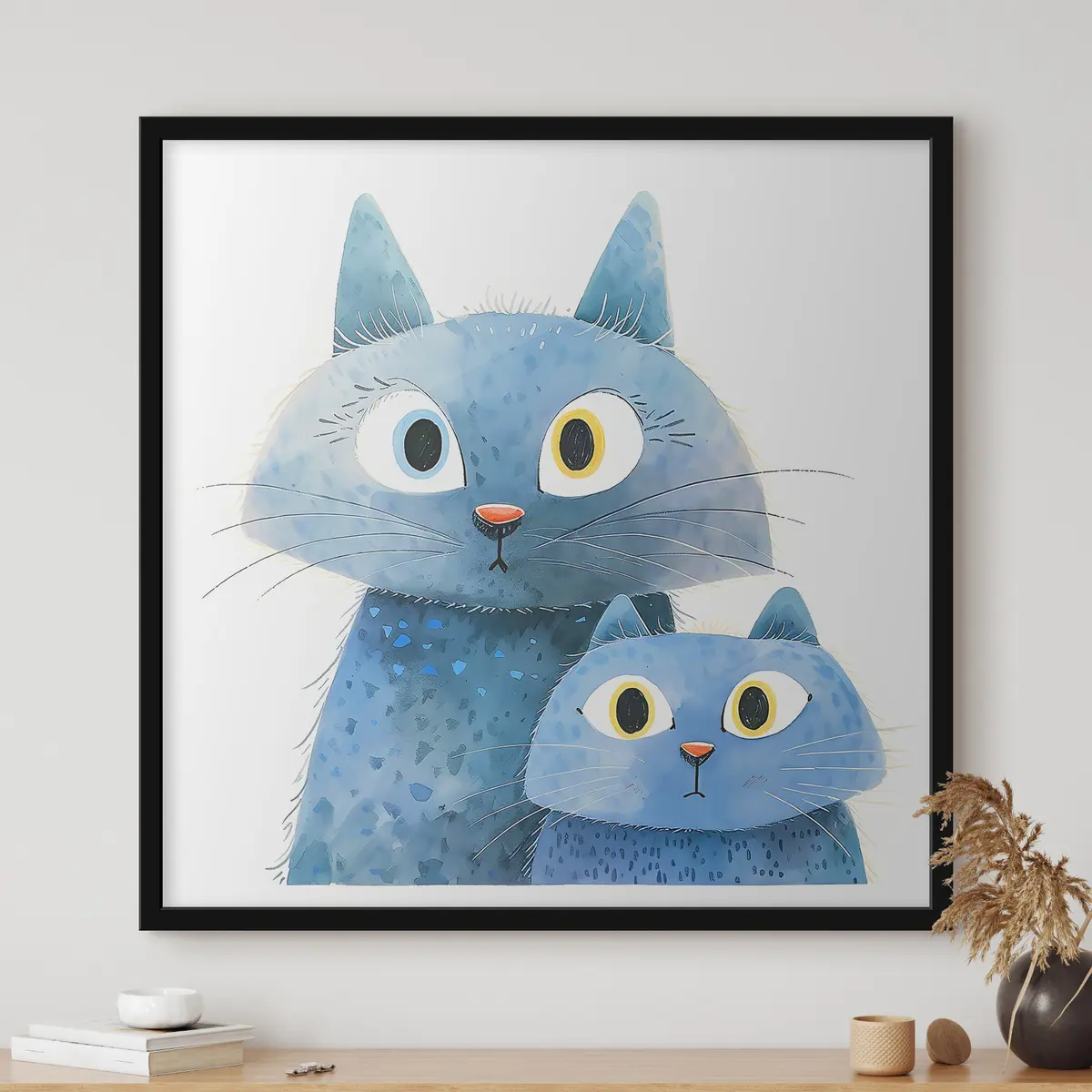 Affiche Les chats bleus curieux du monde f37562