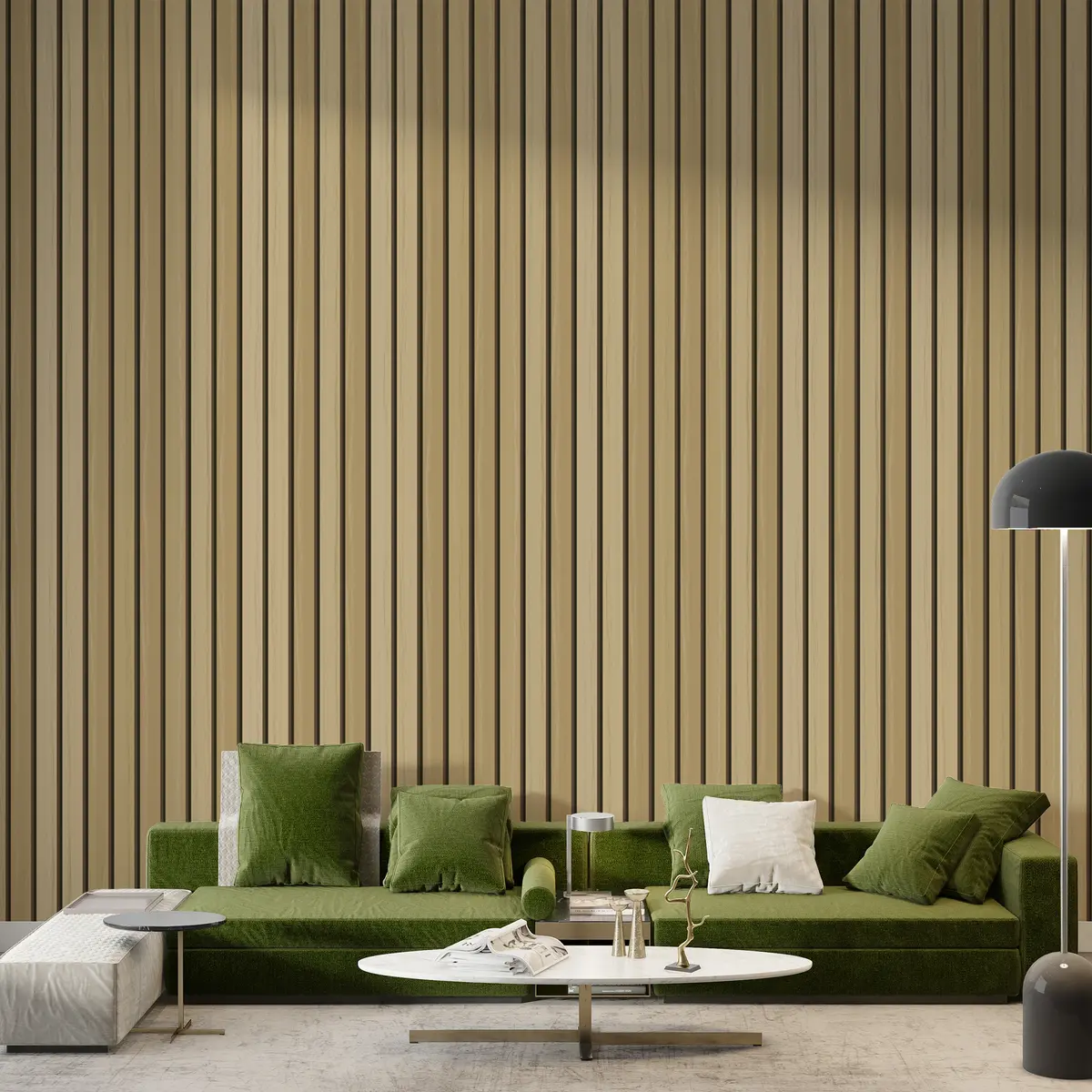 Fotobehang Lichte houtnerf walnoottextuur w00022