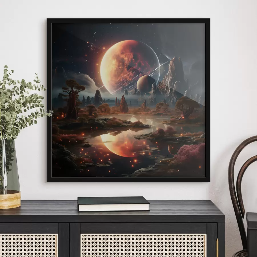 Papier peint photo La forêt dans l'espace f37392