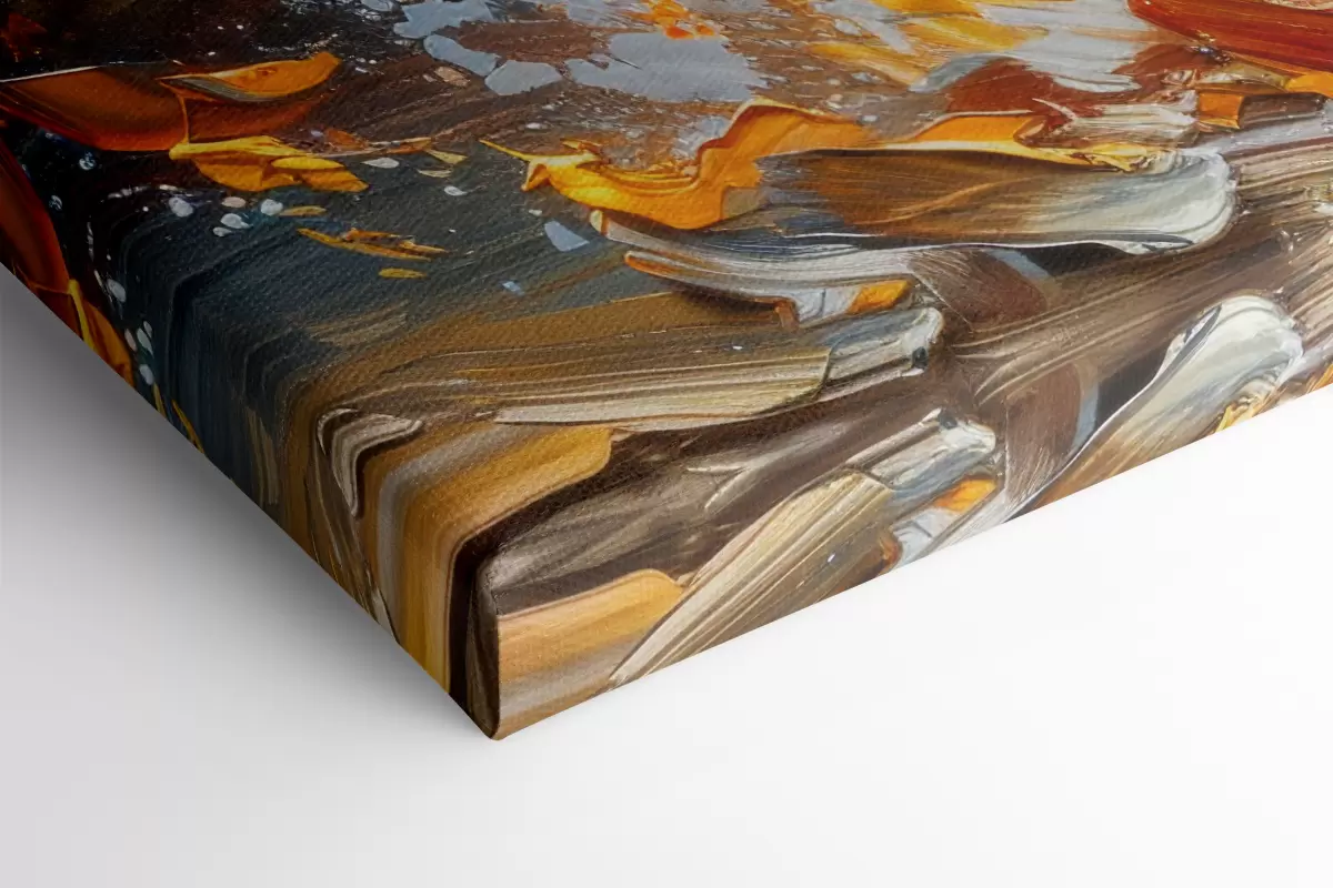  Schilderijen Majestueus paard galoppeert door het water s37768