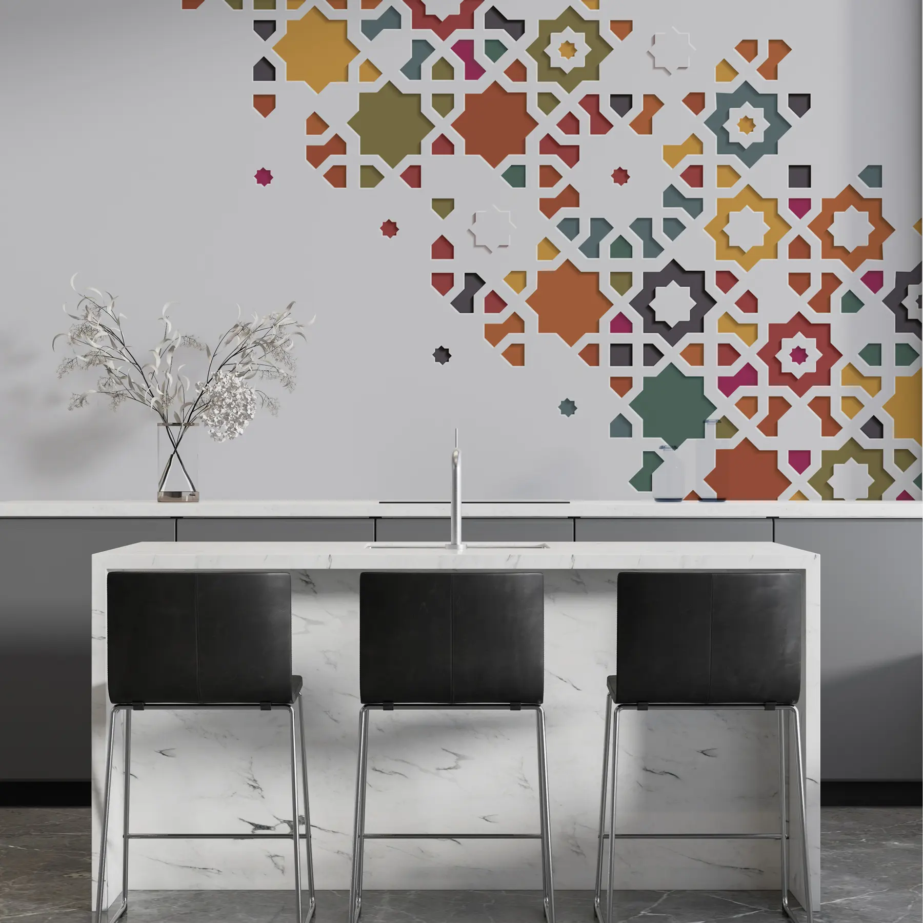Papier peint photo Mosaïque décorative w00007